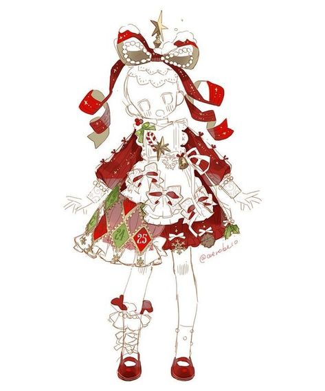 Kyou Koi Wo Hajimemasu, Adopt Idea, Clothing Sketches, Poses References, Christmas Characters, Christmas Drawing, Drawing Clothes, 영감을 주는 캐릭터, A Drawing