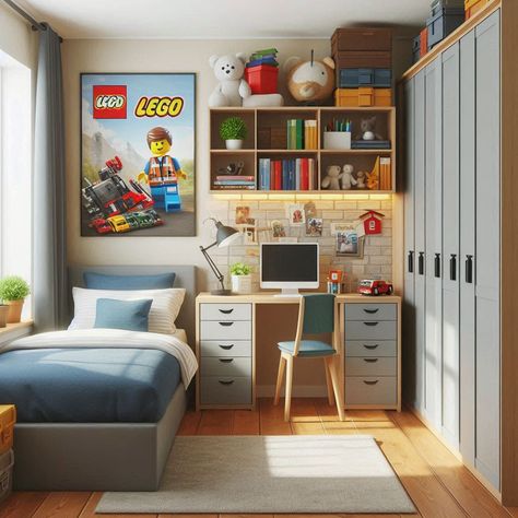 Bedroom Ideas For 6 Year Boy, Bedroom For 5 Year Boy, Boys Small Bedroom Ideas, 8 Year Boy Room Ideas, Small Kids Room Ideas, Kids Room Storage Ideas, Toddler Boy Room Themes, Ikea Boys Bedroom, Small Boys Bedrooms