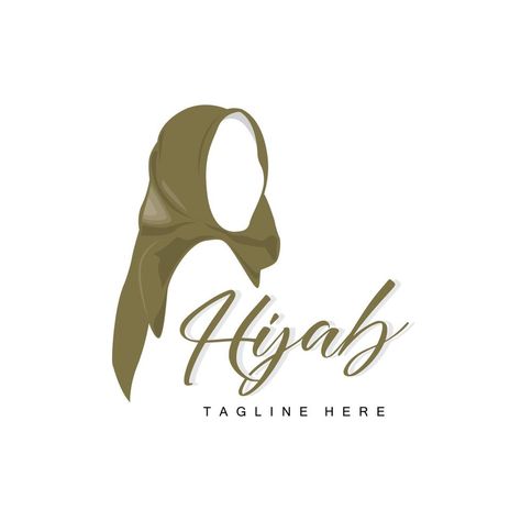 HIjab Logo, Fashion Product Vector Brand, Muslim Women Hijab Boutique Design Hijab Logo, Sewing Logo Design, Hijab Store, Clothing Logo Design, Sewing Logo, Flower Logo Design, Creative Logo Design, Food Logo Design