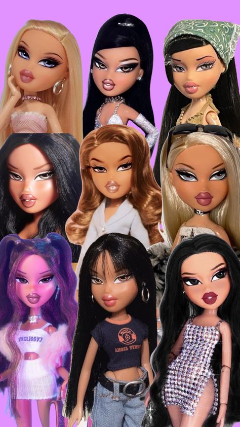 Bratz Doll Aesthetic Wallpaper, Doll Aesthetic Wallpaper, Black Bratz Doll Aesthetic, Black Bratz Doll Aesthetic Wallpaper, Bratz Doll Aesthetic, Black Bratz, Black Bratz Doll, Doll Aesthetic, Bratz Doll