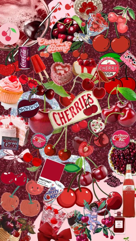 #cherryaesthetic #cherry #cherrycola Cherry Coke, Future Wallpaper, Bachelorette Themes, Cd Art, Cherry Cola, Hippie Wallpaper, Instagram Wallpaper, Cherry Bomb, Pretty Wallpaper Iphone