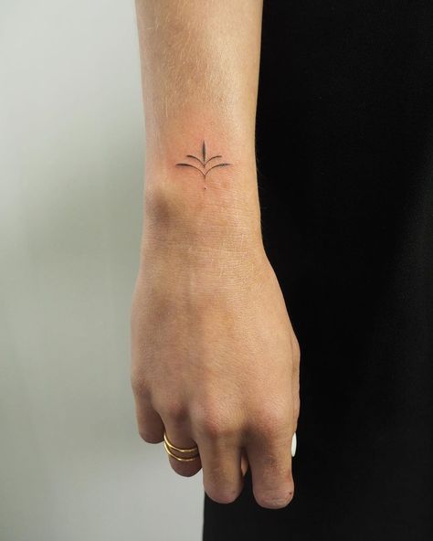 Top Wrist Tattoos For Women, Yoga Tattoos For Women, Top Of Wrist Tattoos, Small Hidden Tattoos, Father Tattoos, Yoga Tattoos, Petit Tattoo, Hidden Tattoos, Hand Poked Tattoo