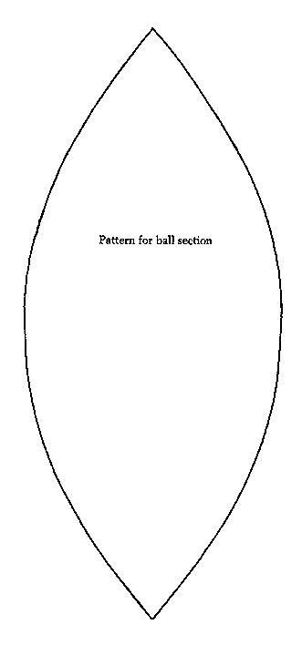 Felt Ball Pattern - Six panel. Tutorial is for sewing, but this could be done with fabric (place points on bias), pin in place on Styrofoam ball and cover seams with ribbon. Ball Template, Sew Felt, Silver Penny, Ball Pattern, Fabric Balls, Quilted Ornaments, Quilted Christmas Ornaments, Styrofoam Ball, Sphere Ball