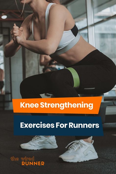 Exercises For Runners, Half Marathon Training Schedule, Knee Strengthening, Beginner Running, Running Group, Knee Strengthening Exercises, Runners Knee, How To Strengthen Knees, Strength Training For Runners