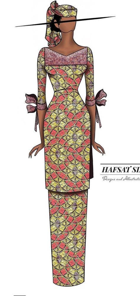 African Dress Sketch, Modest Ankara Dresses, Arewa Ankara Gown Styles, Atampa Styles, Hausa Styles, Hausa Ankara Styles, Nigerian Traditional Dresses, Classy Outfits For Women, Ankara Gown Styles