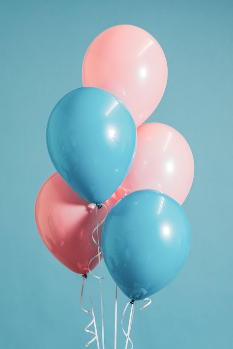 Pastel pink and blue balloons | premium image by rawpixel.com / Felix Aesthetic Balloons, Photo Balloons, Pastel Balloons, Blue Aesthetic Pastel, Face Aesthetic, Golden Frame, Ceiling Light Design, Best Baby Shower Gifts, Birthday Frames