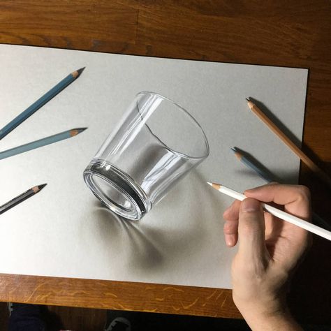 Hyperrealistic Drawing, How To Draw 3d, 3d Pencil Drawings, Draw 3d, Shading Drawing, 3d Art Drawing, Pencil Shading, Object Drawing, Art Youtube