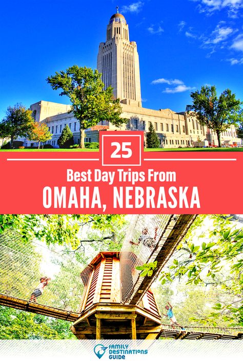 Want ideas for a day trip from Omaha, NE? We’re FamilyDestinationsGuide, and we’re here to help: From exciting activities to scenic places to visit, discover the BEST day trips from Omaha - so you get memories that last a lifetime! #omaha #omahatrip #daytripsfromomaha #omahadaytrips #omahavacation Things To Do In Omaha Nebraska, Omaha Nebraska Things To Do In, Nebraska Travel, Travel Nebraska, Midwest Travel, Travel Things, Us Road Trip, Omaha Nebraska, Usa Travel Destinations