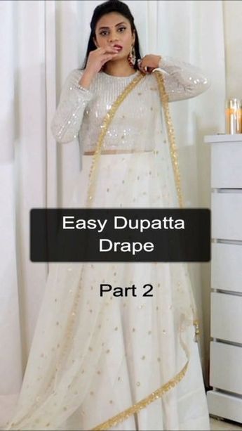 Net Duppata Draping Style, Net Dupatta Styles For Lehenga, How To Tie Dupatta On Lehenga, Duppata Draping Style On Suit, How To Set Dupatta On Lehenga, Lehenga Duppata Styling, How To Carry Dupatta On Suit, How To Carry Dupatta On Lehenga, Duptta Wraping On Lehnga