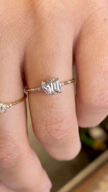 Melanie Casey Fine Jewelry on Instagram: "We’re working hard on your Toi et Moi et ale Reste Rings! Here is a sneak peek at the stacker version with diamond band. This particular one is made with white diamond in 14k white gold. 🤍" Melanie Casey, Gold And Silver Jewelry, Indian Jewelry Sets, White Gold Wedding Bands, Wedding Wishes, Working Hard, Diamond Band, Nature Bracelets, Diamond Bands