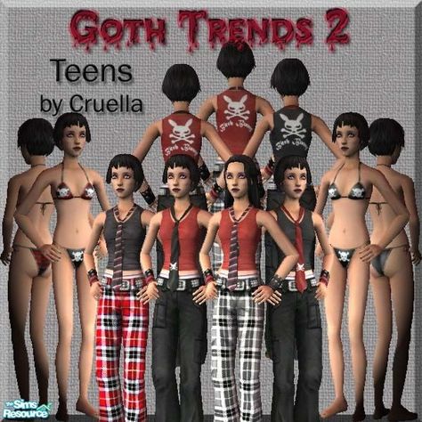 The Sims Resource - am_gothtrends2 Sims 2 Y2k Cc, Sims 2 Goth Cc, Sims 2 Skin Cc, 2000s Sims 4, Sims 2 Build Cc, Sims 2 Emo Cc, 4t3 Cc, Sims 4 Goth Cc Clothing, Sims 2 Cc Furniture