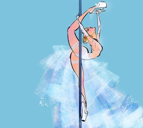 Princess Drawing, Dancing Princess, Dancing Drawings, Pole Art, Dancers Art, Pin Up Art, Pole Dance, 영감을 주는 캐릭터, Disney Fan Art