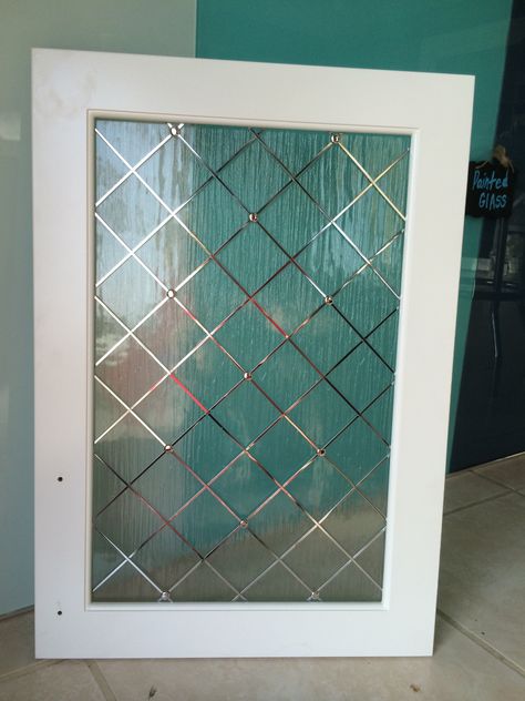 cabinet  glass and metal wire grid grille door Frosted Glass Kitchen Cabinet Doors, Kitchen Cabinet Glass Inserts, Kitchen Cabinets Glass Inserts, Cabinet Door Inserts, Replacement Kitchen Cabinet Doors, Glass Kitchen Cabinet Doors, Door Glass Inserts, Modern Facade, Glass Kitchen Cabinets