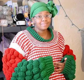 The Ugly Christmas Sweater (2022) Free Crochet Pattern Igly Christmas Sweaters, Christmas Sweater Crochet Pattern, Sweater Crochet Pattern Free, Ugly Christmas Sweater Pattern, Christmas Sweater Pattern, Reindeer Christmas Sweater, Christmas Background Images, Crochet Sweater Pattern Free, Knitted Afghans