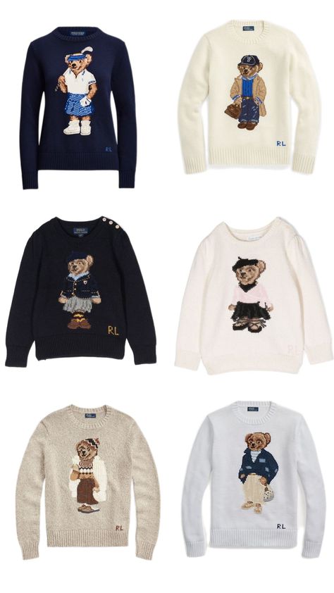 polo bear pullovers Polo Sweater Outfit, Chef Dress, Polo Ralph Lauren Outfits, Polo Bear Ralph Lauren, Ralph Lauren Jumper, Ralph Lauren Pullover, Future Clothes, Bear Outfits, Mens Casual Dress Outfits