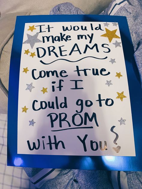 best promposal sign, promposal sign ideas Best Promposal, Prom Posters, Promposal Ideas, Posters Ideas, Hoco Proposals, My Dream Came True, Sign Ideas, Dream Come True, Gifts Ideas