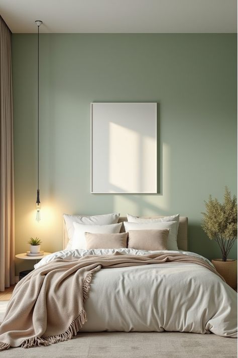 Sophisticated bedroom with unexpected neutral wall color showcasing modern design Paint Colors For Bedroom Walls Calming, Creamy Neutral Paint Colors, Neutral Bedroom Color Schemes, Room Painting Ideas Bedroom, Neutral Bedroom Colors, Beige Bedroom Walls, Neutral Bedroom Paint Colors, Neutral Wall Color, Neutral Bedroom Paint