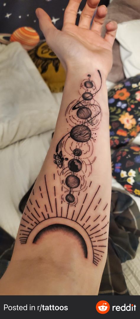 Space Arm Tattoo, Space Sleeve, Space Tattoo Sleeve, Astronomy Tattoo, Arm Sleeve Tattoo, Solar System Tattoo, Astronaut Tattoo, Universe Tattoo, Prison Tattoos