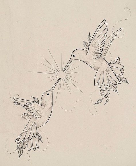 Hummingbird Drawing, Vogel Tattoo, Hummingbird Tattoo, Tattoo Art Drawings, Spine Tattoos, Subtle Tattoos, Dream Tattoos, Dope Tattoos, Birds Tattoo