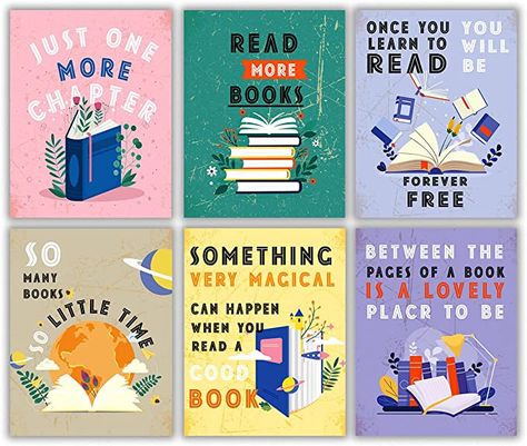 Library Book Nook, Posters Motivational, Inspirational Readings, Library Posters, Reading Posters, Book Poster, Reading Wall, Small Terrace, Forever Book