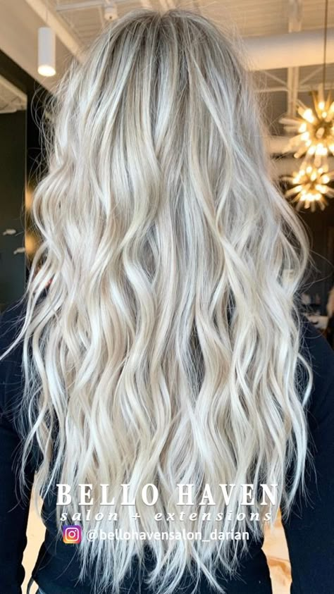 20 Inch Hair Extensions, Hair Goals Long, 22 Inch Hair Extensions, Long Hair Styling, Extension Styles, Hair Ext, Blonde Hair Goals, Perfect Blonde Hair, Bright Blonde Hair