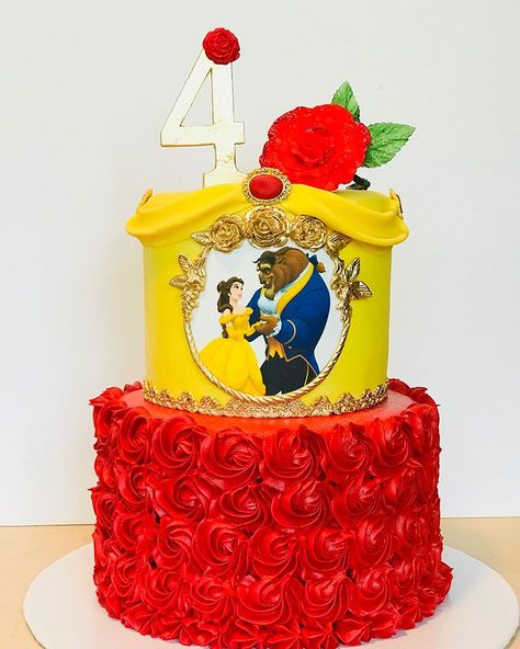 Beauty & The Beast ❤️#beauty #beautyandthebeast #beautyandthebeastparty #beautyandthebeastparty #beautyandthebeastfan #belle… Belle Birthday Party Cake, Belle Birthday Cake, Beauty And The Beast Cake Birthdays, Beauty And The Beast Birthday, Belle Birthday Party, Beauty And Beast Birthday, Belle Cake, City Cake, Beauty And The Beast Theme