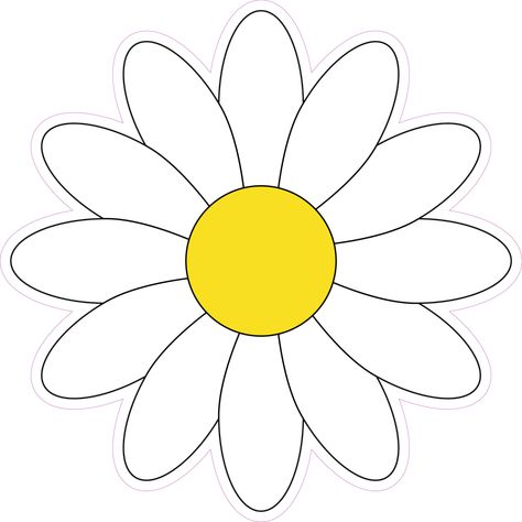 daisy leaf outline - - Image Search Results Daisy Flower Outline, Free Sunflower Svg, Daisy Flower Drawing, White Flower Png, Flower Vector Illustration, Black Clipart, Daisy Drawing, Hello Kitty In Love, Kitty In Love