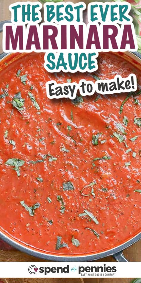 Slow Cooker Pasta Sauce, Make Tomato Sauce, Best Marinara Sauce, Homemade Meat Sauce, Easy Marinara Sauce, Easy Pasta Sauce, Marinara Sauce Recipe, Easy Tomato Sauce, Pasta Sauce Homemade