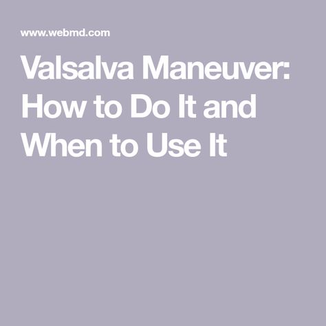 Valsalva Maneuver, Fast Heart Rate, Heart Palpitations, Breathe Out, Atrial Fibrillation, Heart And Lungs, American Heart Association, Shortness Of Breath, Mayo Clinic