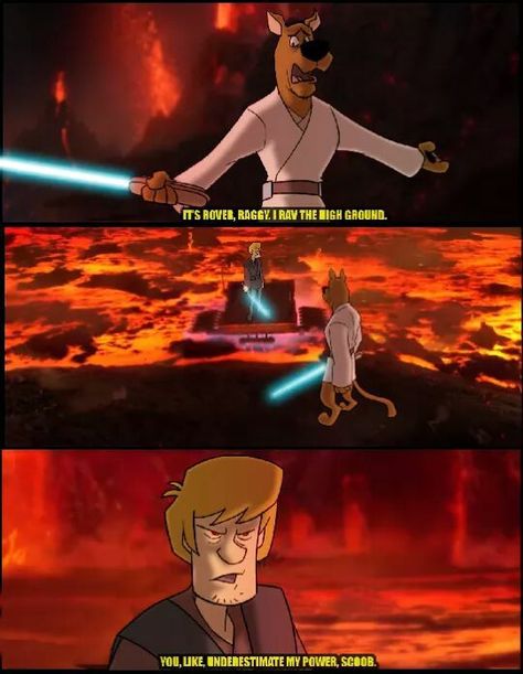 scooby doo star wars Star Wars Meme, Funny Star Wars Memes, Prequel Memes, High Ground, Crush Memes, Star Wars Jokes, Dc Memes, Things To Make, Star Wars Images