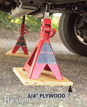 Diy Car Ramps, Floor Jacks, Car Jacks, Car Ramps, The Family Handyman, Car Jack, Jack Stands, Car Projects, Family Handyman