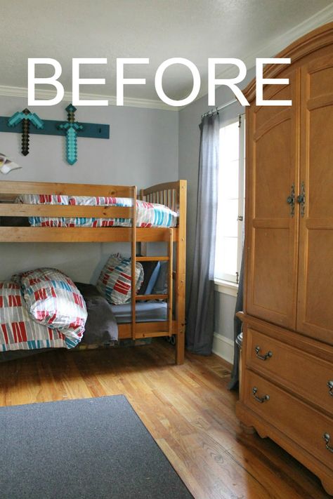 Boys Room With Bunk Beds, Bunk Bed Boys Room, Painted Bunk Beds, Boys Bedroom Bunk Beds, Boys Room Bunk Beds, Bunk Bed Decor, Bunk Beds For Girls Room, School Bedroom, Bunk Beds For Boys Room