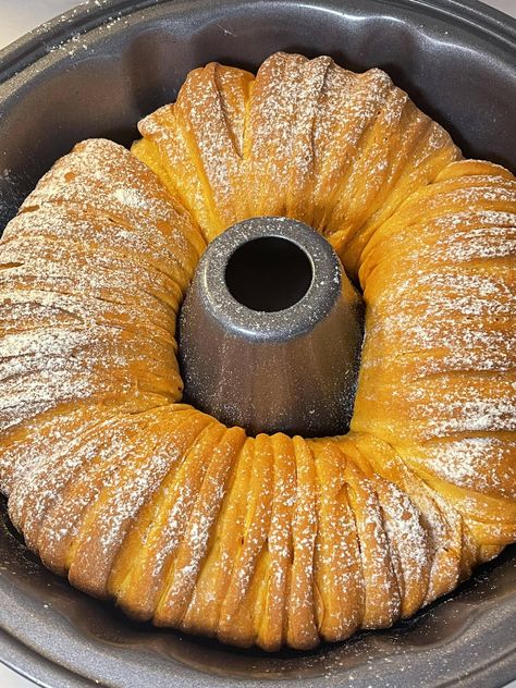 Pumpkin Spice Milk Bread (Pumpkin Spice Wool Roll Bread) Recipe by Kat Lieu — modern asian baking Wool Bread, Pumpkin Milk, Asian Baking, Vegan Condensed Milk, Bread Pumpkin, Egg Replacement, Milk Bread, Pumpkin Roll, Modern Asian