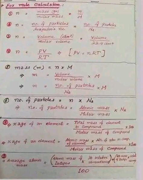 Mole calculation stoichiometry Mole Concept Formula Sheet Class 11, Mole Concept Formula Sheet, Mole Concept Formula, Mole Concept Chemistry Notes, Moles Chemistry, Mole Concept, Chemistry Study Guide, Nurse Study, Chemistry Basics