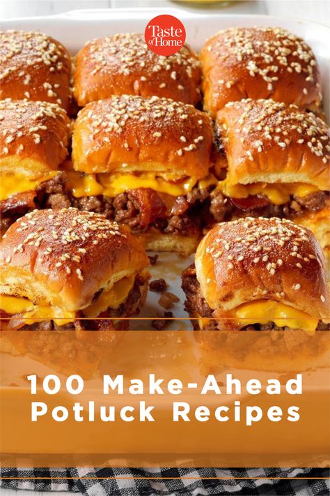 Potluck Finger Foods, Warm Appetizers, Easy Make Ahead Appetizers, Make Ahead Appetizers, Hot Appetizers, Appetizers For A Crowd, Appetizers Easy Finger Food, Quick And Easy Appetizers, Finger Foods Easy