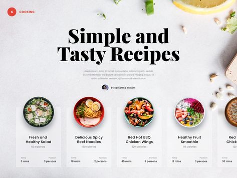 #Exploration - Food Website by Dwinawan Food Website Design Inspiration, Food Website Design, Cooking Websites, Dessert Restaurant, Food Web Design, Recipe Web, Blog Website Design, Food Order, Food Menu Design