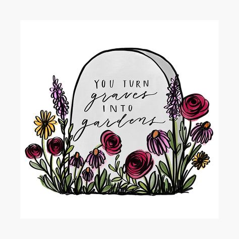 Graves Into Gardens Graves Into Gardens Tattoo, In The Garden Hymn, Graves Into Gardens, Garden Tattoos, Christian Tote Bags, Garden Drawing, Bird Houses Diy, Sanrio Wallpaper, Walk By Faith