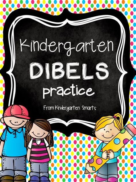 Kindergarten DIBELS Practice with printable worksheets Dibels Kindergarten, Dibels Practice, Student Checklist, Kindergarten Assessment, Word Flashcards, Letter Practice, Kindergarten Ela, Reading Specialist, Cvc Word