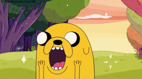 Jake Adventure Time GIF - Jake AdventureTime Amazed - Discover & Share GIFs Adventure Time Gif, Excited Gif, Jake Adventure Time, Jeremy Shada, Finn Jake, Adventure Time Wallpaper, Happy Gif, Finn The Human, Jake The Dogs