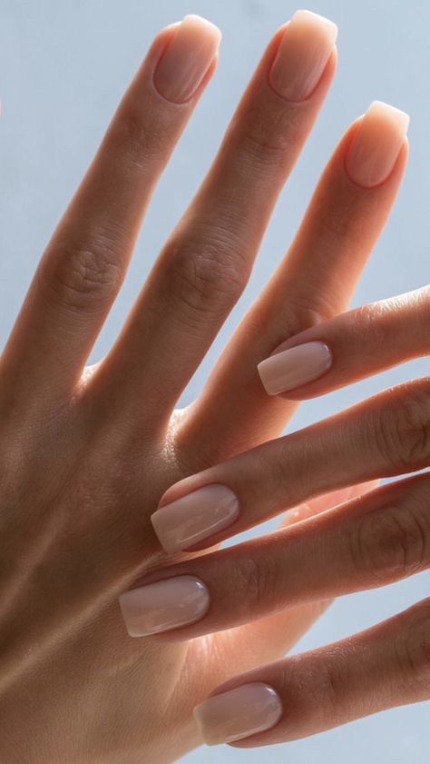 Russian Manicure, Minimal Nails, Casual Nails, Minimalist Nails, Dream Nails, Chic Nails, Perfect Nails, Nude Nails, Clean Girl