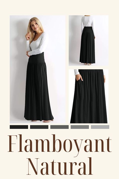 Skirts for Women Ankle Length Skirt Casual Long Skirt High Waisted Maxi Skirt Reg and Plus Size Skirt Long Skirt perfect for flamboyant natural kibbe body types Plus Size Long Skirts, Casual Long Skirt, Natural Kibbe, Long Skirt Casual, Flamboyant Natural, Plus Size Skirt, High Waisted Maxi Skirt, Ankle Length Skirt, Skirt Casual