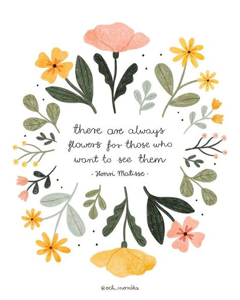 Illustration Journal, Flow Magazine, Floral Quotes, Spring Quotes, Watercolor Quote, Illustration Quotes, 수채화 그림, Flower Quotes, In My Opinion