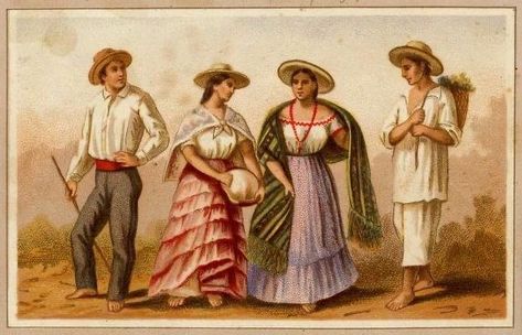 Mexican Traditional Clothing, 1800s Mens Fashion, Mexico History, Mexican Fashion, Mexican Outfit, Mexican Artists, Mexican Culture, Historical Art, Old Fashion