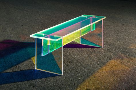 The T List: Five Things We Recommend This Week - The New York Times Public Sitting Area, Acrylic Bed, Neon Furniture, Waiting Bench, Jeju Island South Korea, Reflection And Refraction, Acrylic Furniture, Bed End, Jeju Island