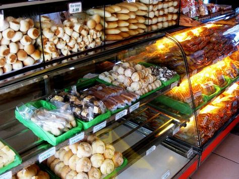 Filipino Panaderia/Bakery Spanish Bread, Non Dairy Creamer, Philippines Food, How To Store Bread, Types Of Flour, Brown Bread, Red Food Coloring, Grated Coconut, The Secret History