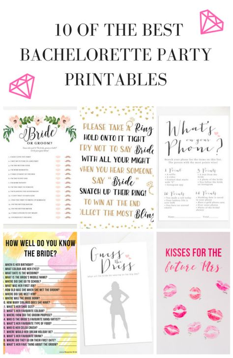 10 Of The Best Bridal Shower Games & Bachelorette Party Printables Bachelorette Party Games Free, Bachelorette Superlatives, Bach Party Games Free Printable, Bacholerette Party Games Funny, Bachelorette Party Games Zazzle, Fun Bachelorette Party Games Oh Happy Printables, Printable Bachelorette Party Games, Bachelorette Mad Libs Funny, Bridal Shower Games Free Printables