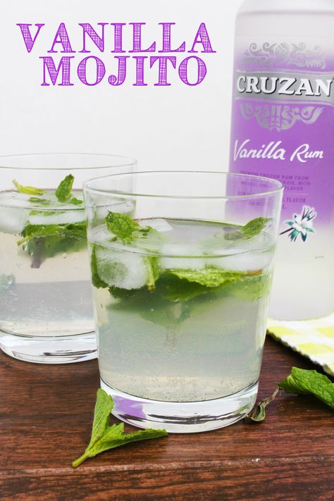 Best Mojito Recipe, Cruzan Rum, Sweet Cocktail, Vanilla Rum, Sweet Cocktails, Mojito Recipe, Stuffed Shells Recipe, Delicious Drink Recipes, Rum Drinks