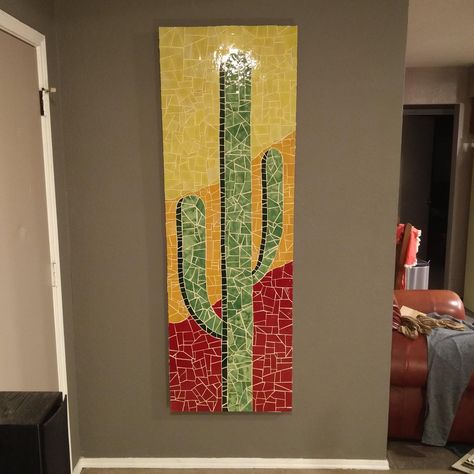 Cactus Mosaic, Mosaic Cactus, Mosaics Ideas, Clay Mosaic, Mosaic Windows, Cactus Images, Cactus Paintings, Rare Cactus, Mosaic Tray