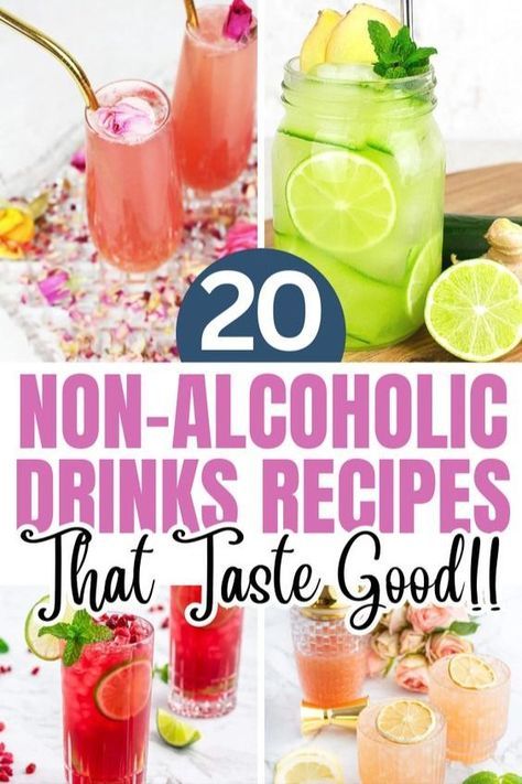 Looking for easy, delicious non alcoholic cocktails? You've found them! I've selected 20 of my highest rated mocktails, as voted by you, and I guarantee you will not be disappointed... Alcohol Free Drink Recipes, Drinks Nonalcoholic Easy, Virgin Cocktail Recipes, Best Mocktail Recipe, Grapefruit Drink, Non Alcoholic Punch, Cocktail Juice, Alcohol Free Drinks, Healthy Cocktails