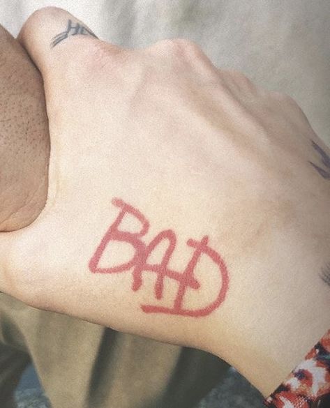 Michael Jackson Bad Tattoo, Michael Jackson Tattoo Ideas, Bad Michael Jackson, Michael Jackson Tattoo, Bad Michael, Michael Jackson Dangerous, Tattoo Concepts, Bad Album, Michael Jackson Bad